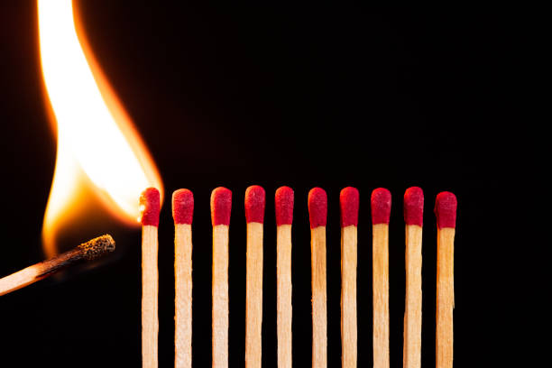 Burning safety match with steady flame - best safety matches in Kovilpatti by Shri Harikrishna Match Company